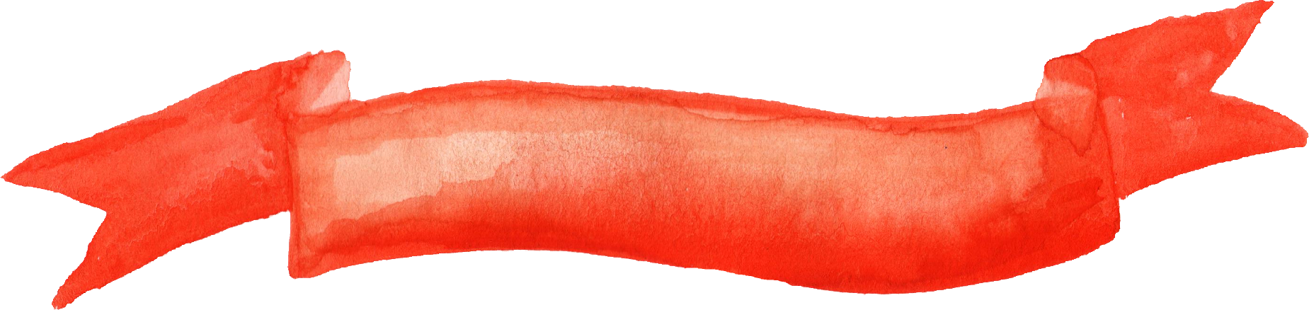Free Download - Water Color Red Banner Png (1849x438), Png Download