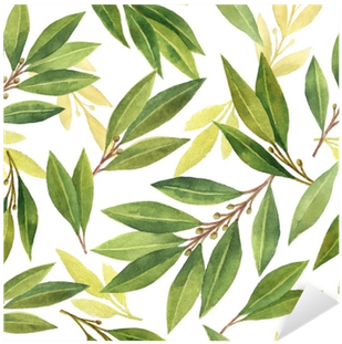 Watercolor Bay Leaf Seamless Pattern Of Flowers And - Flower Png Tumblr Aquarela (400x400), Png Download