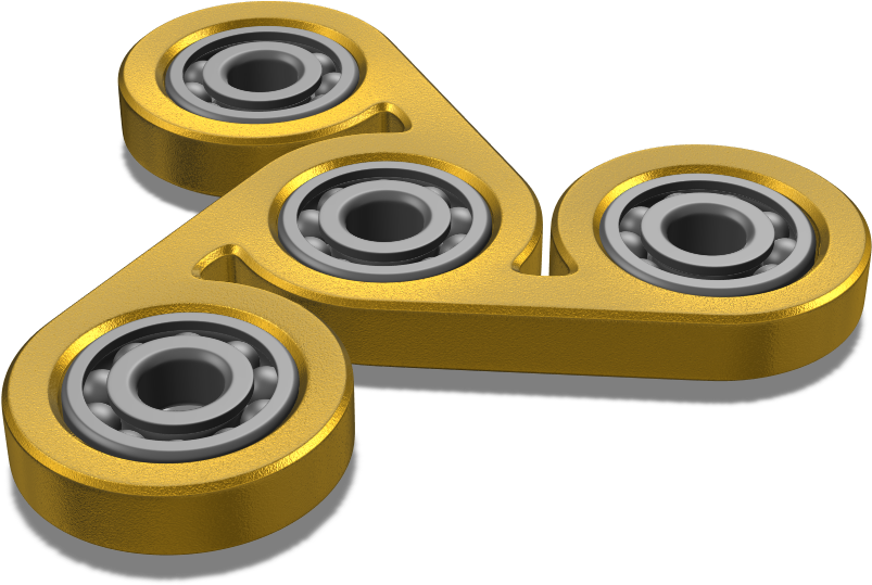 Golden Fidget Spinner - Golden Fidget Spinner Png (1024x768), Png Download