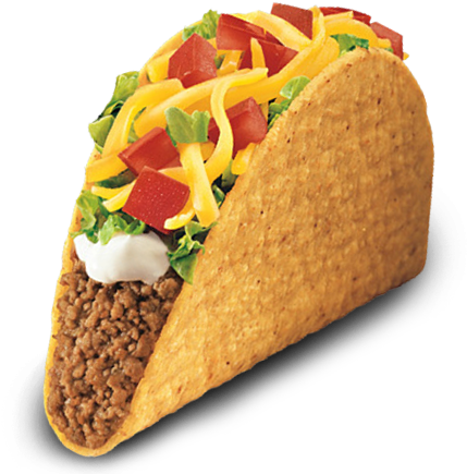 Taco Bell Tacos Png (610x484), Png Download