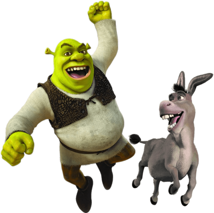 Shrek And Donkey - Shrek And Donkey Png (814x768), Png Download