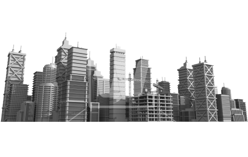 City Skyline Developing Png - City Skyline Png (550x373), Png Download