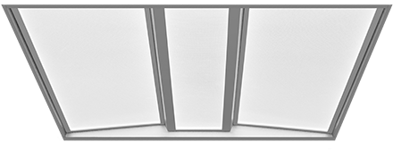 Skyler Volumetric Led Flat Panel - Light-emitting Diode (500x372), Png Download