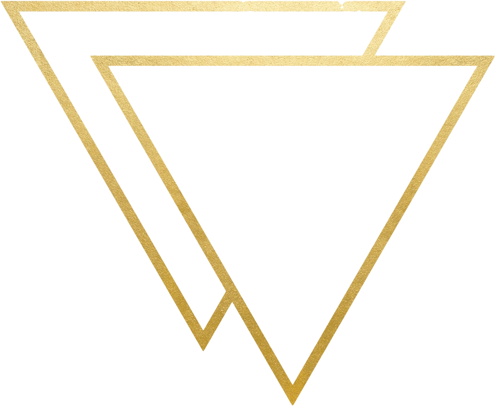 Transparent Triangle Gold - Gold Line Clip Art (1978x1698), Png Download