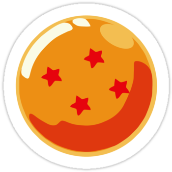 Dragon Ball Clipart Circle - Dragon Ball Stickers Png (375x360), Png Download