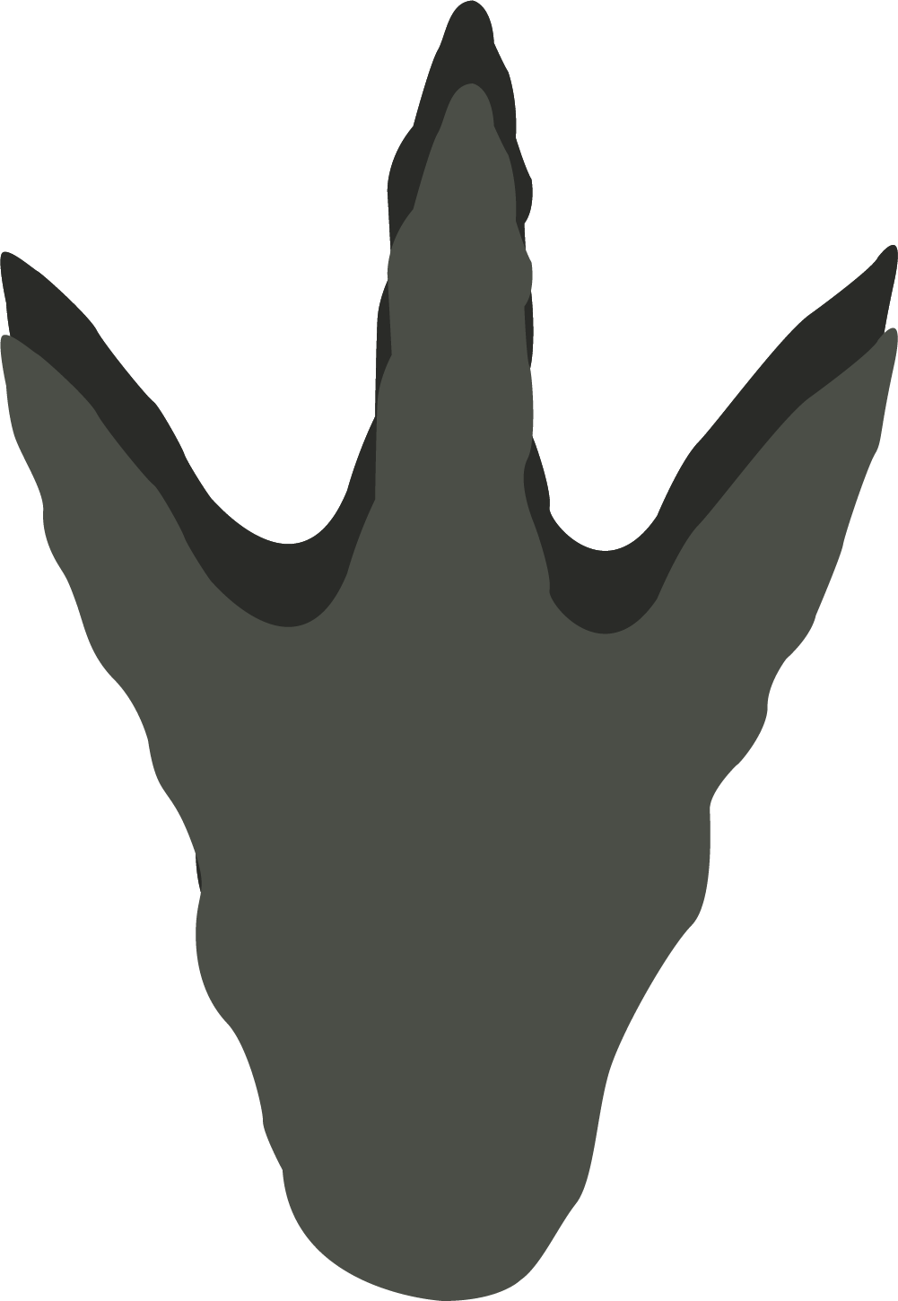 Dinosaur Footprints Reservation Tyrannosaurus - Garra De Dinosaurio Png (1001x1450), Png Download