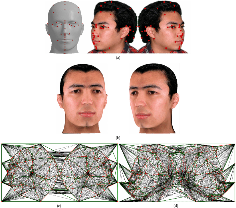 A Hairless Head Model With The Texture Image - Male (850x731), Png Download