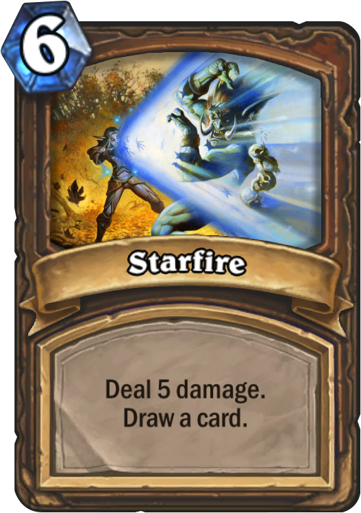 Starfire Card - Starfire Hearthstone (567x811), Png Download