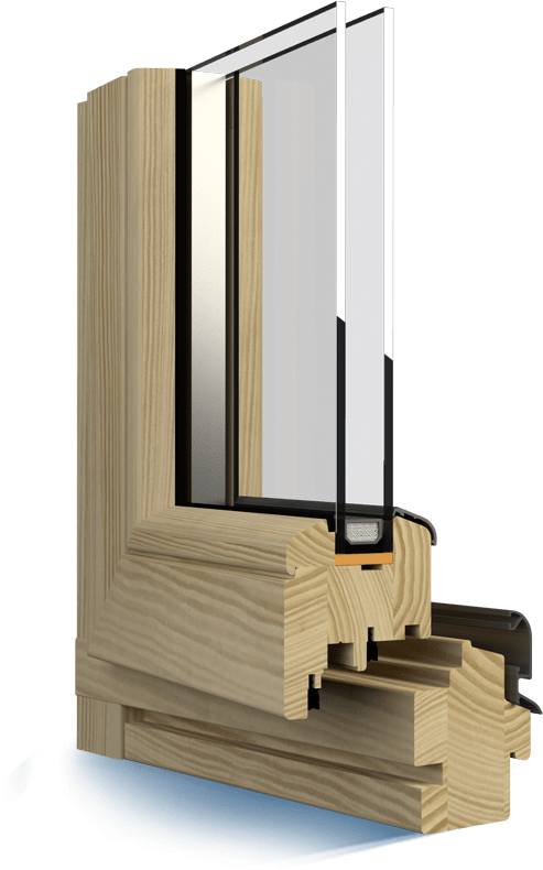 A Model Of Wooden Window Naturo Is Distinguished By - Duisburg (600x830), Png Download