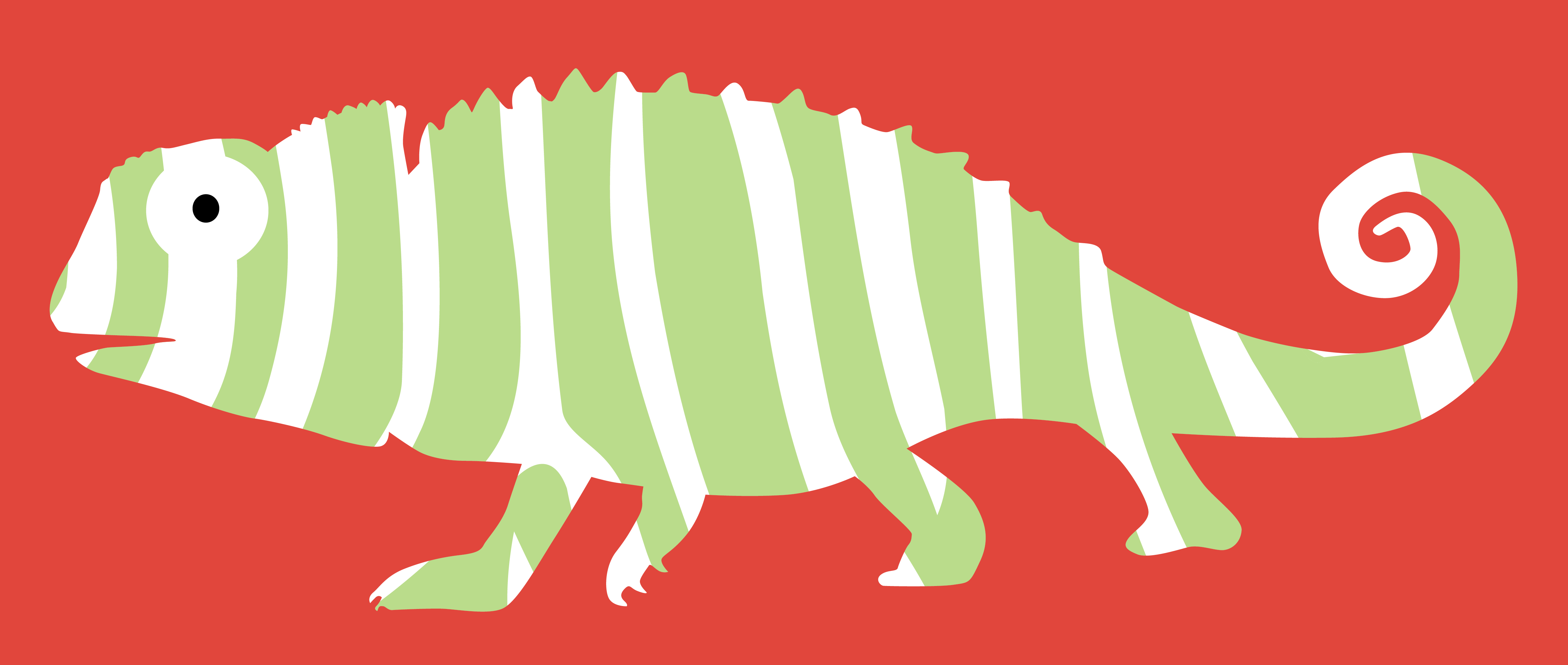 Chameleon - Energy (4783x2029), Png Download