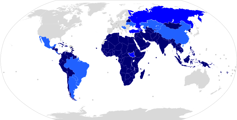 Member - North South World Divide (800x411), Png Download