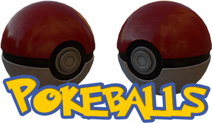 Pokeballs - Pokeball Text (464x259), Png Download