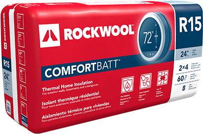 Exposed Wood Framed Floor, Floor Insulation, Cathedral - Rockwool Comfortbatt (488x488), Png Download