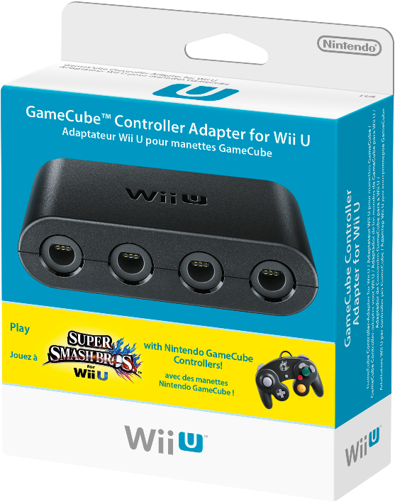 Gamecube Controller Adapter - Wii U Game Cube Adapter (909x1075), Png Download