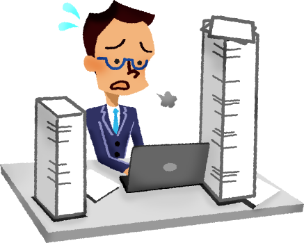 Png Businessman Working Free Illustrations Illustorium - Illustration (437x350), Png Download