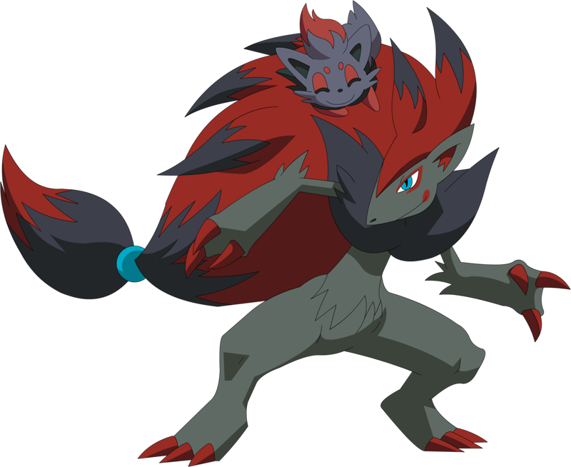 0 Yorum - Zoroark And Zorua (800x654), Png Download