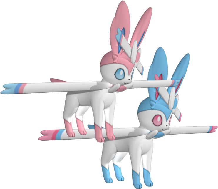 Download Zip Archive - T Posing Sylveon (750x650), Png Download