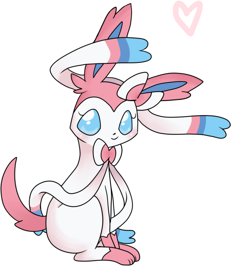 I'm A Big Fan Of The Eevee Family, And There's No Reason - Pokemon Sylveon Kawaii (812x983), Png Download