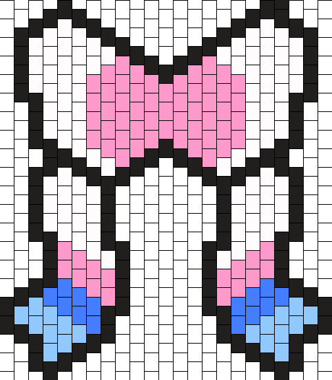 Sylveon Bow Bead Pattern - Bead (482x553), Png Download