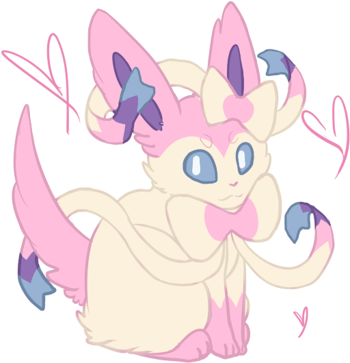 Sylveon - Cartoon (689x543), Png Download