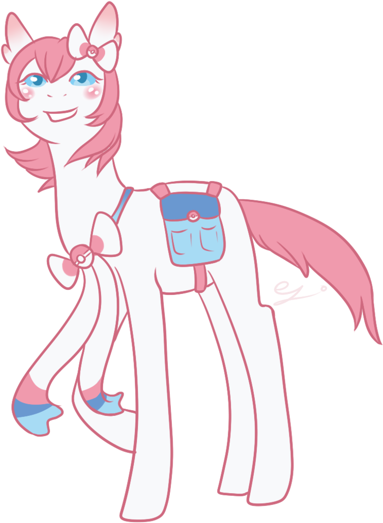 Ezilyn, Ninfia, Nymphia, Pokémon X And Y, Ponified, - Sylveon (778x1026), Png Download