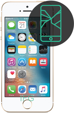 When The Glass On Your Iphone Se Cracks It May Become - Kpn Apple Iphone Se 4g 16gb Pink Gold (400x400), Png Download