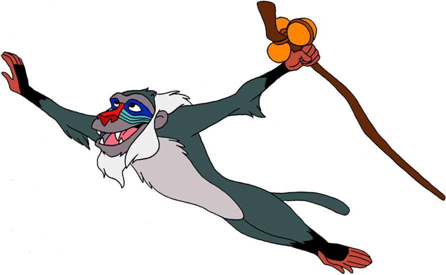 Rafiki Transparent Images Png - Lion King Rafiki Png (900x557), Png Download