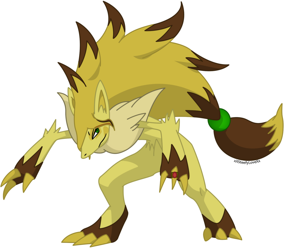 Mary The Yellow Zoroark Crystals Mother By Xxsteefylovexx - Yellow Zoroark (956x835), Png Download