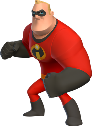 Disney Transparent Incredibles - Disney Infinity Mr Incredible Crystal Figure (321x438), Png Download