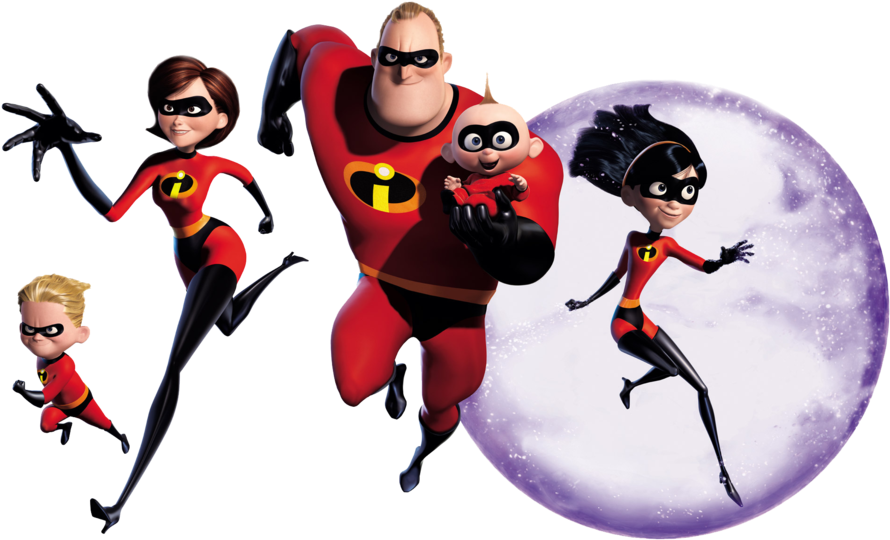 The Incredibles By Captainjackharkness On Deviantart - Incredibles 2 No Background (900x563), Png Download