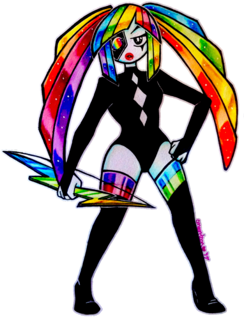 Totally Forgot To Post This Babe By Herself Made Her - Deviantart (500x681), Png Download