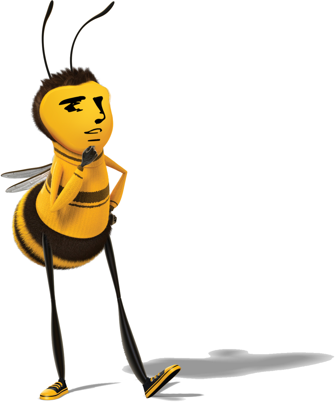 Barry Bee Movie Meme Anime Animal Anible - Bee Movie (1127x1352), Png Download
