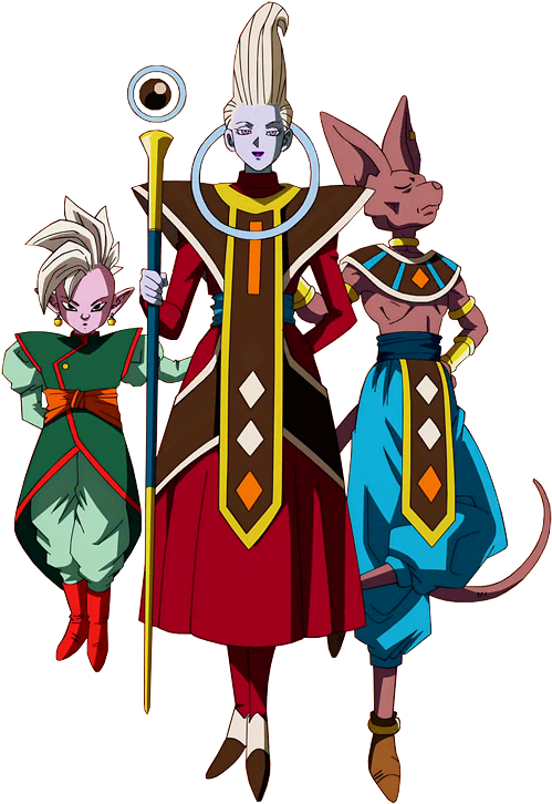 Whis, Beerus And Supreme Kai - Whis Beerus Supreme Kai (540x760), Png Download