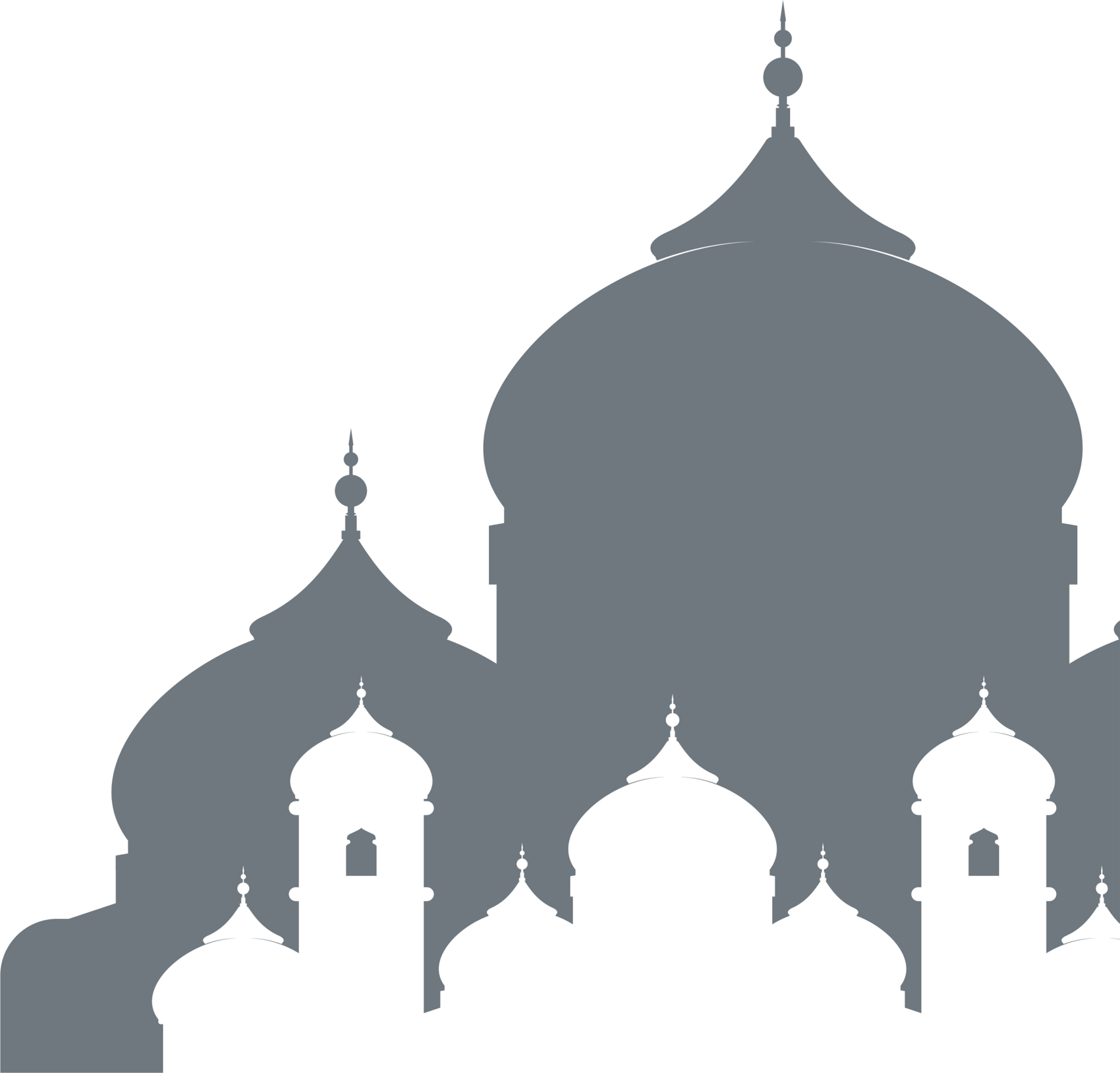 E#mosque Gray Line Design - Islamic Masjid Png Vector (1700x1629), Png Download