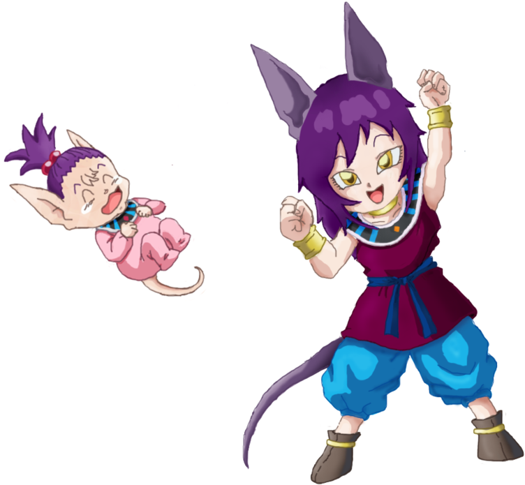 Graphic Transparent Download Trunks Whis Daughter Others - Beerus Daughter (1082x739), Png Download