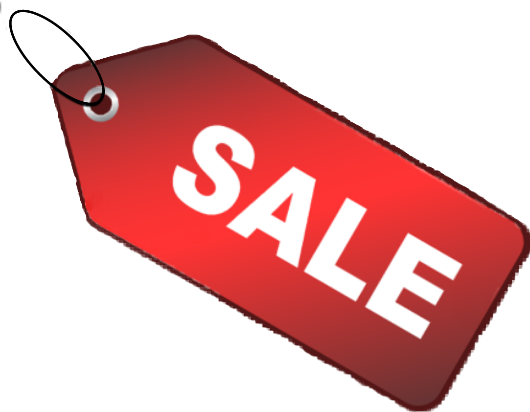 Red Tag Sale (1083x842), Png Download