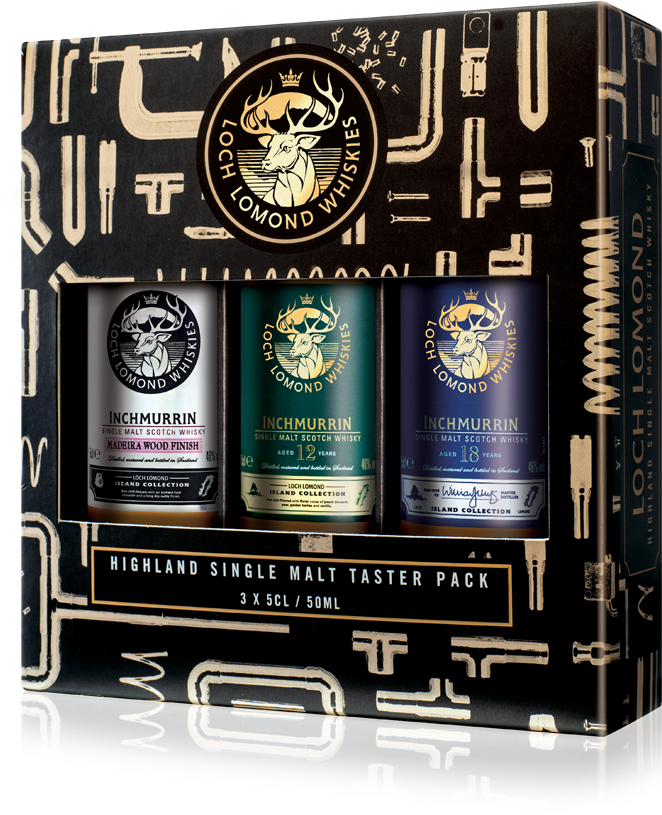 Inchmurrin Gift Pack - Loch Lomond Original Single Malt Whisky (693x1067), Png Download