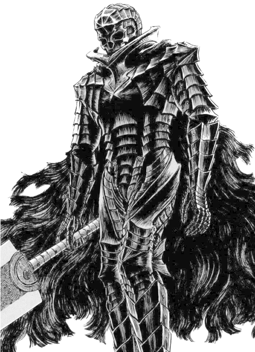 Skull Knight Berserk, Armour, Knight, Lilies, Monsters, - Berserk Manga Guts (500x732), Png Download