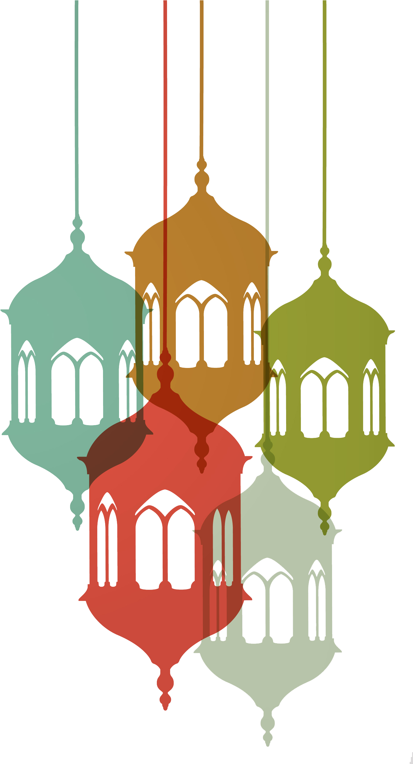 Mosque Chandelier Png - Lantern Ramadan Png (1508x2524), Png Download