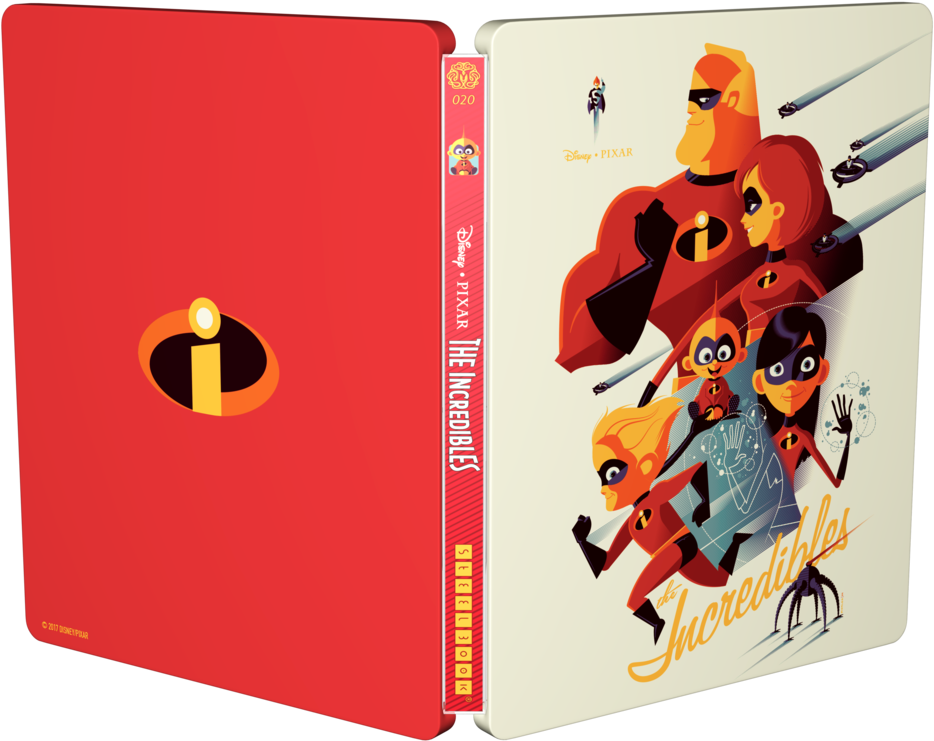 2017 Disney/pixar - Incredibles Steelbook (1024x833), Png Download