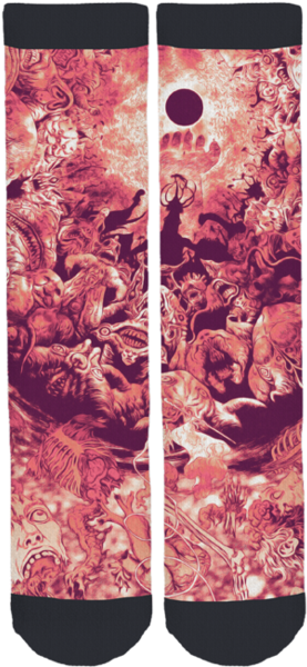 Limited Edition Berserk Crew Socks - Comics (284x599), Png Download