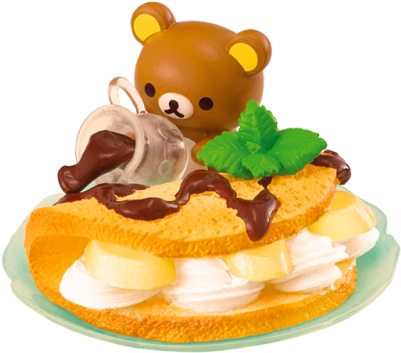 8 - リラックマ フルーツ たっぷり ゆめ ごこち スイーツ (500x385), Png Download