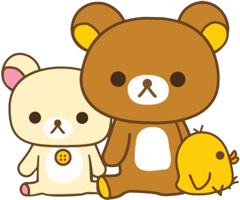 Rilakkuma Korilakkuma And Kiiroitori - Kawaii Rilakkuma Bear (480x480), Png Download