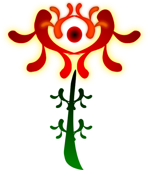 Artistic Flower (522x595), Png Download