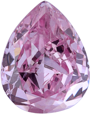 17 Carat Fancy Purplish Pink Princess Cut Diamond - Royal Purple Heart Diamond (415x480), Png Download