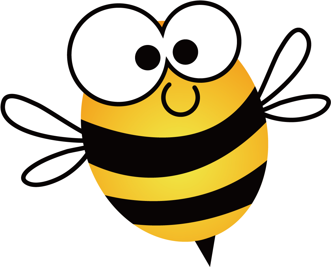 European Dark Bee Honey Bee Beehive Clip Art - Cute Cartoon Bee (1147x926), Png Download