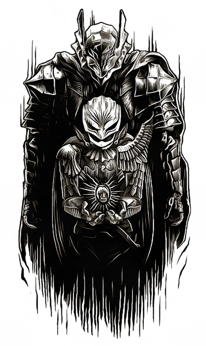 Bleed Area May Not Be Visible - Skull Knight Tattoo Berserk (417x700), Png Download