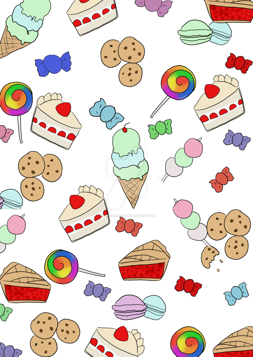 Graphic Free Stock Backgrounds Group Background By - Sweets Background Png (1024x1443), Png Download