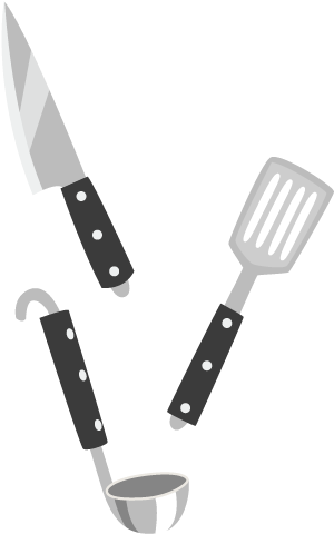 Kitchen Utensil Spatula - 廚具 卡通 (500x500), Png Download