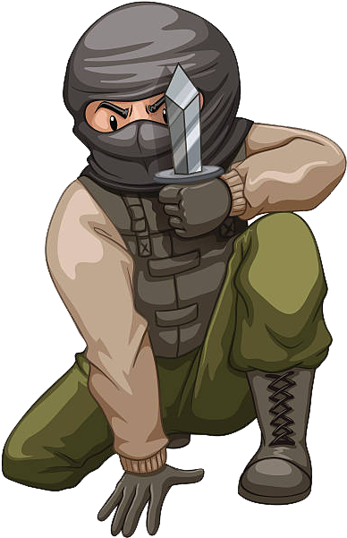 Jacks Wonderland Story Man With Knife - Man With A Knife Png (399x612), Png Download